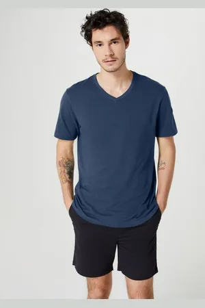 Hering Camiseta Básica Masculina Manga Curta Com Decote V World