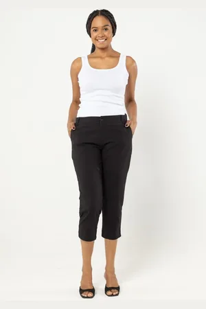 Pau a Pique Calça Capri Sarja - XL