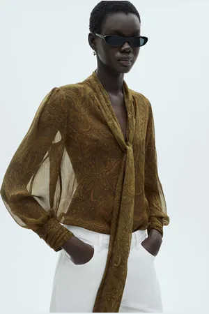 MANGO Camisa Reta Paisley