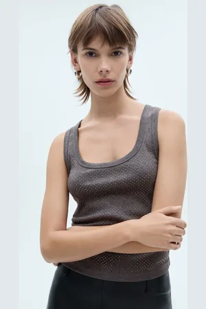 MANGO Regata Tricot Ajustada Hotfix Grafite