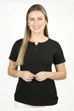 Pau a Pique Blusa Manga Curta Básica - G