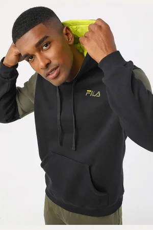 Fila Blusa de Moletom Fechada Colors Preta