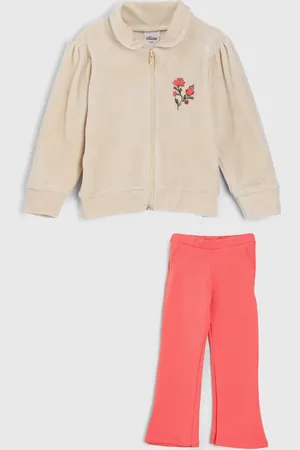 Elian Conjunto 2pçs Manga Longa Blusa De Plush E Calça