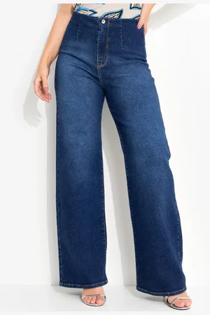 QUINTESS Calça Em Jeans Escuro