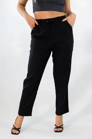 Anticorpus JeansWear Calça Feminina Mom Alta Linho Elástico Elastano Anticorpus