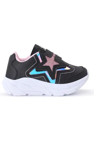 CALCADOS LGHT LIGHT Infantil - Tenis Casual Meninas Estrela Glitter Calce Facil
