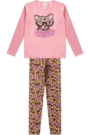 Kappes Infantil - Conjunto Menina Em Cotton Manga Longa