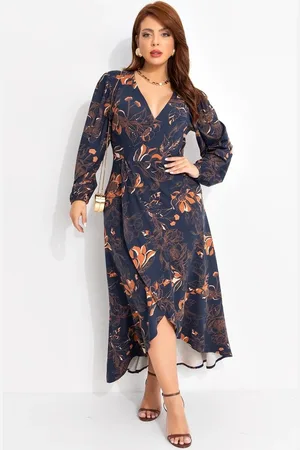 QUINTESS Vestido Em Malha De Viscose Floral Artístico