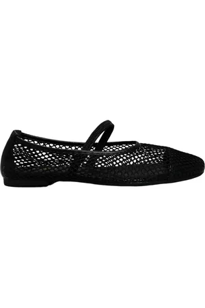 Anacapri Sapatilha Boneca Tela Fivela Preta