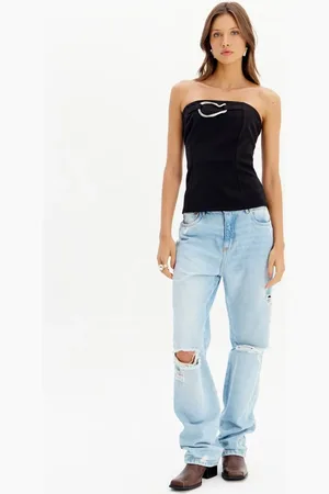 My Favorite Things Calça Jeans Reta Destroyed