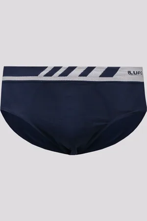 LUPO Cueca Slip Microfibra Sem Costura Marinho