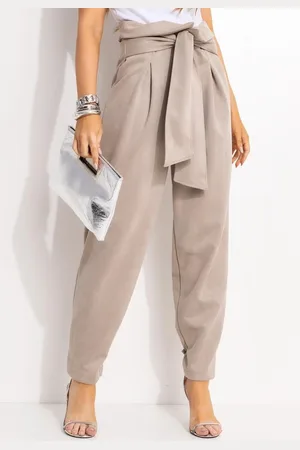 QUINTESS Calça Em Malha Suede