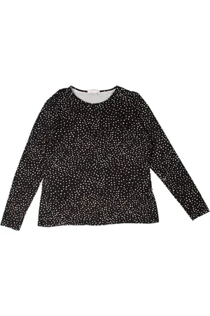 Rovitex Blusa Feminina Plus Size Manga Longa Estampa Poá