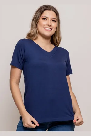 Pau a Pique Blusa Básica MARINHO - PP