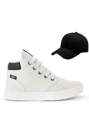 CALCADOS LGHT LIGHT Infantil - Tenis Botinha Meninos Casual Cano Alto Confortavel + Bone