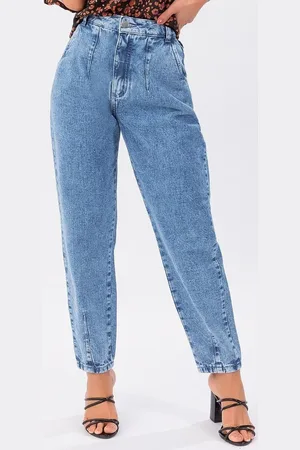 QUINTESS Calça Em Jeans Claro