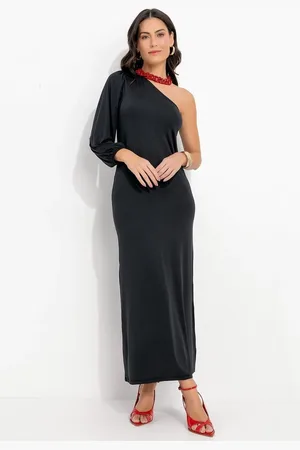 QUINTESS Vestido Em Malha Fria