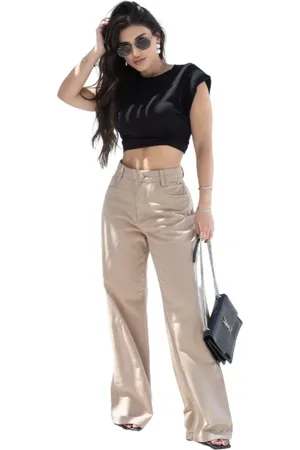Cia do Vestido Calça Jeans Flare Cintura Média Helena