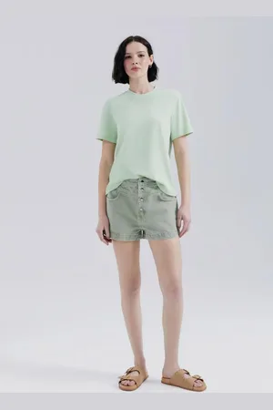 Hering Shorts De Sarja Feminino Estonado