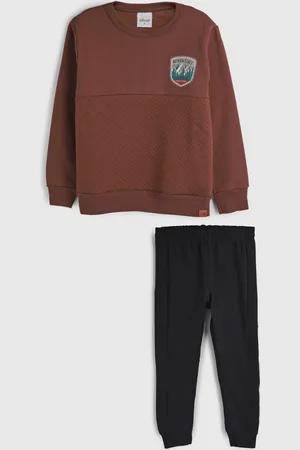 Elian Infantil - Conjunto 2pçs Manga Longa Blusa E Calça De Moletom