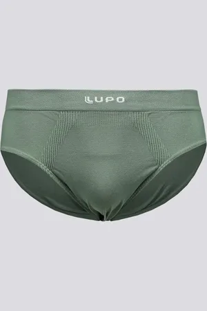 LUPO Cueca Slip Micromodal Sem Costura Oliva