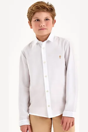 Onda Marinha Infantil - Camisa Social em Tricoline Masculina