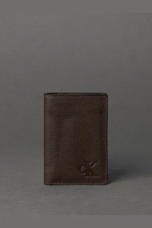 Calvin Klein Carteira Masculina Pequena Floater - Cafe