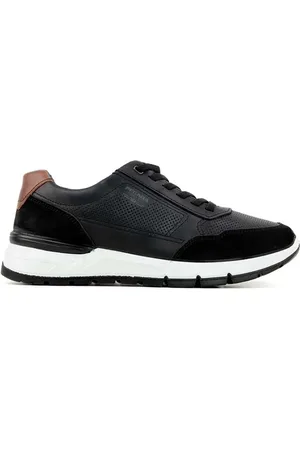 PEGADA Tênis Casual Masculino Couro Preto