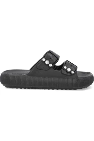 USAFLEX Chinelo Plataforma Tira com Fivela Poofy