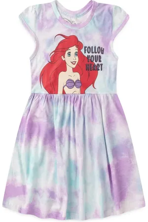 Disney Infantil - Vestido Menina Ariel
