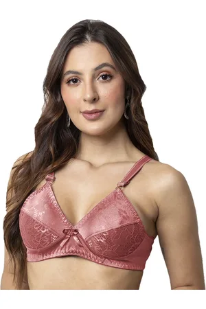 Gabi Sutiã Sem Bojo Moda Elegante Confortável Soutien Básico Detalhado Renda Feminino Rosê