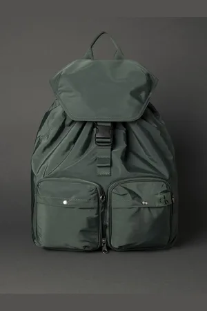 Calvin Klein Mochila Masculina Utilitária 2 em 1 - Militar
