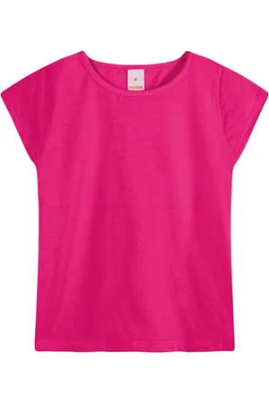 Marisol Infantil - Blusa Básica Antiviral Manga Curta Feminina
