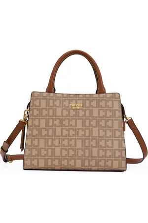 Colcci Bolsa Tote Monograma Ou25 Caramelo Feminino