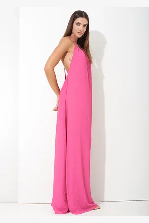 Miesse Vestido Decote Costas Rosa