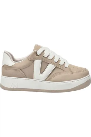VIA MARTE Tenis Feminino Casual 209-004 Nude/Branco Incolor