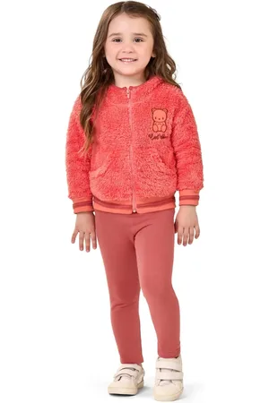 Elian Infantil - Conjunto Menina Jaqueta Peluciada