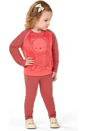 Elian Infantil - Conjunto Menina Blusão Pelúcia