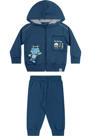 Elian Infantil - Conjunto Menino Moletom Robô