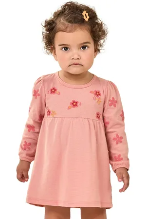 Elian Infantil - Vestido Menina Manga Longa Floral