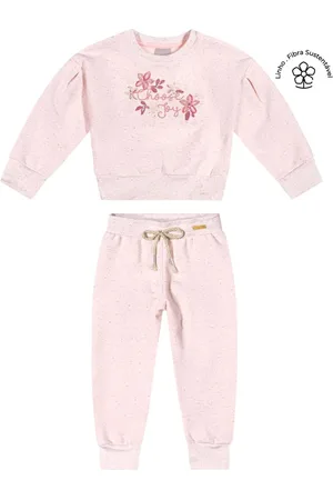 Colorittá Infantil - Conjunto Menina Moletom Linho