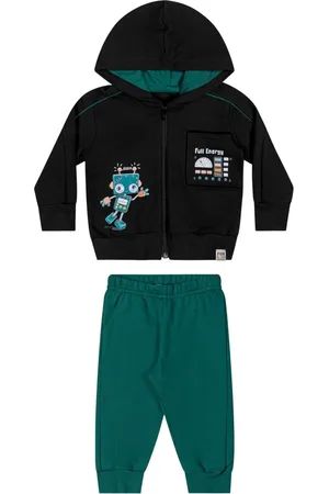 Elian Infantil - Conjunto Menino Moletom Robô