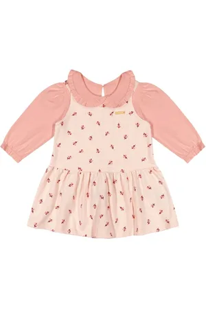 Colorittá Infantil - Conjunto Menina Vestido Floral e Blusa