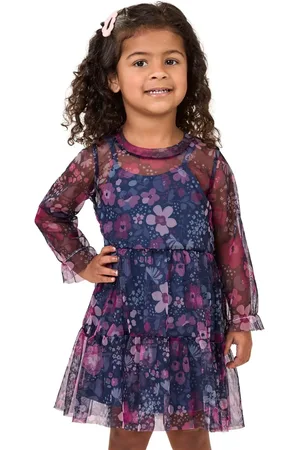 Elian Infantil - Vestido Menina Tule Floral