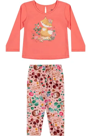 Elian Infantil - Conjunto Longo Menina Estampado