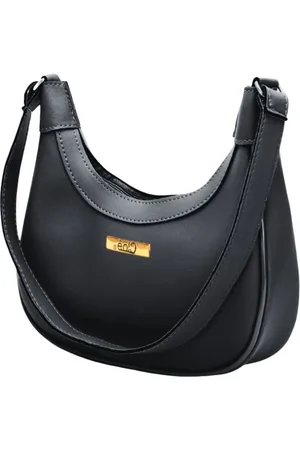 Peccato Bolsa Feminina Meia Lua Clutch Clube do Sapato de Franca DFT Beka Preta