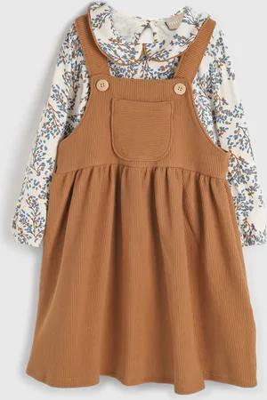 MILON Conjunto 2pçs Manga Longa Blusa E Jardineira