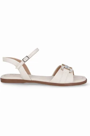 Piccadilly Sandália Rasteirinha Gabi Off White