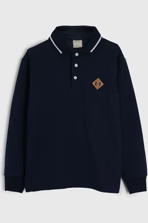 MILON Infantil - Camisa Logo Azul-Marinho