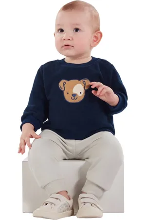 Pulla Bulla Infantil - Conjunto Blusão em Malha e Calça 52677 Marinho